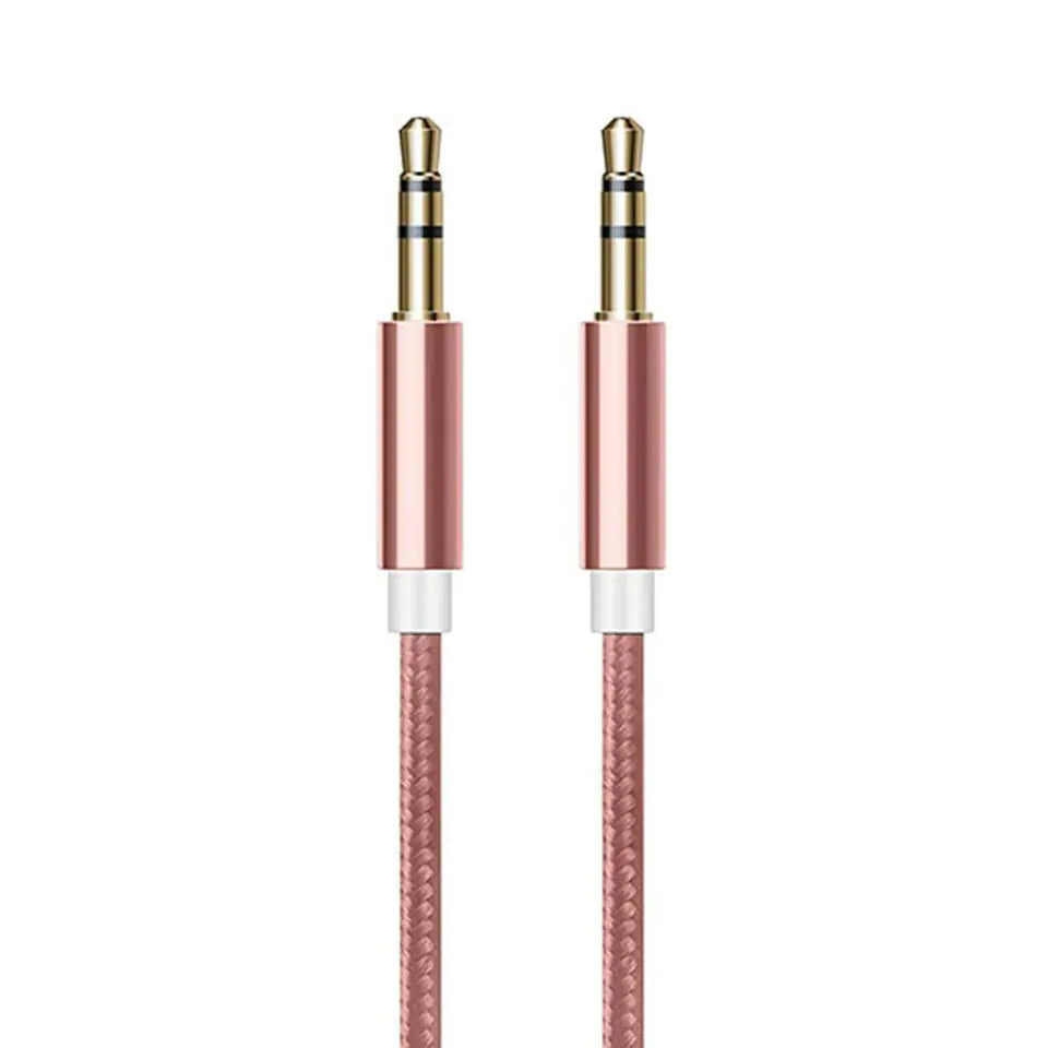 Premio Rose pink  and Pro Bass White  Aux Cable