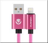 Volkano Fashion series cable Lightning 1.8m - Pink