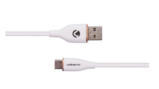 Volkano Flexi Series USB to Type-C 1.5M 30W- White
